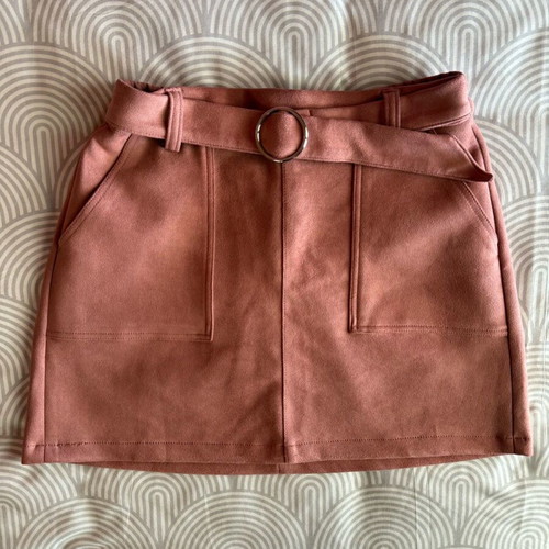 Bershka pink castor skirt like new, size M