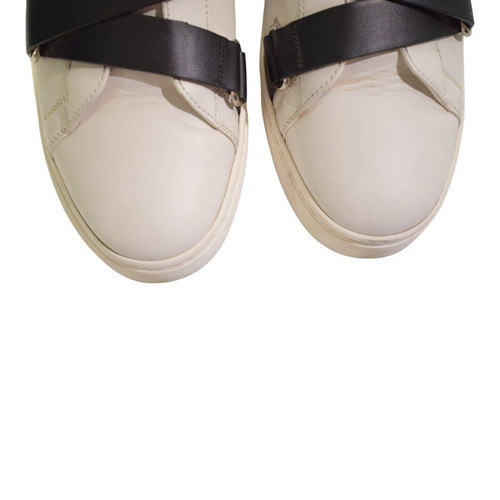 Valentino Garavani Rockstud leather sneakers EU 38 white black