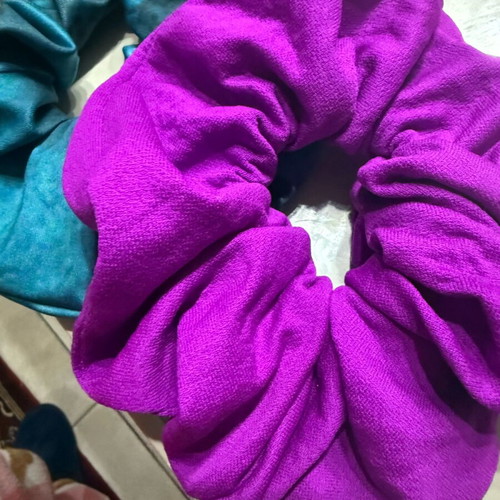 Handmade hair scrunchie new, purple