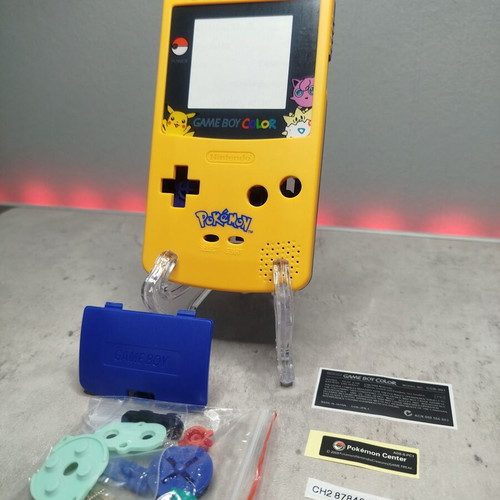 Gameboy Color Pokémon Edition Replacement Shell new, complete with stickers and buttons