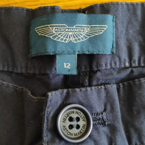 Aston Martin boys' shorts like new, size 134 cm, blue