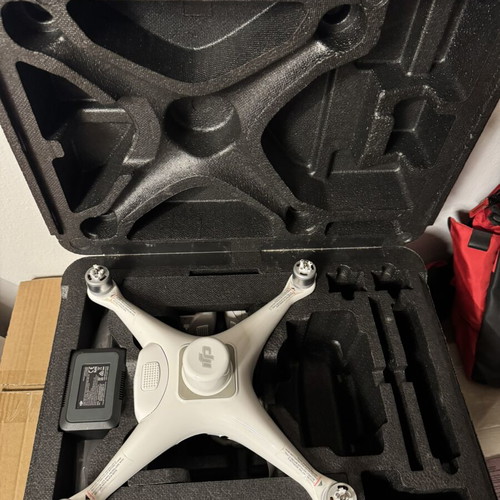 DJI Phantom 4 RTK drone used with 6 batteries and Smart Controller GS RTK