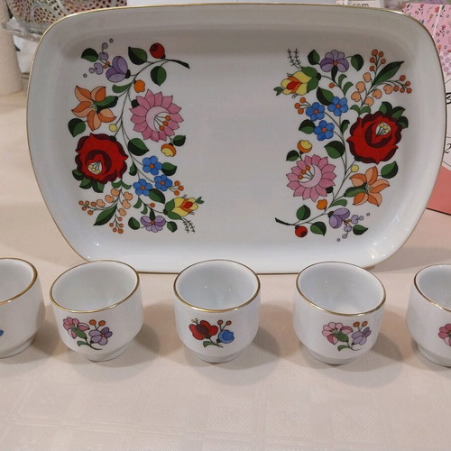 Kalosca Hungary Handpainted Porcelain Set like new