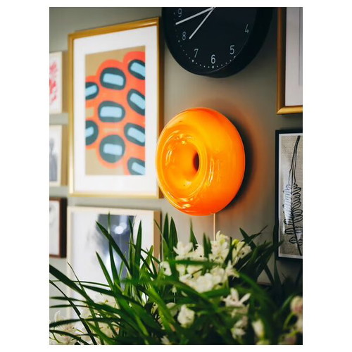 VARMBLIXT LED Orange Donut Lamp New in Box