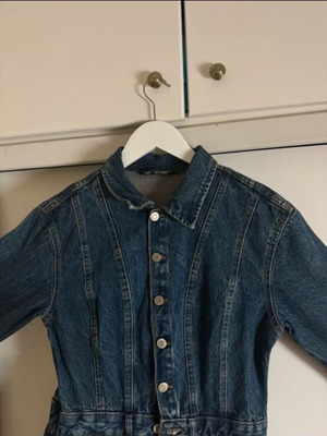 Zara denim mini dress new, black and blue