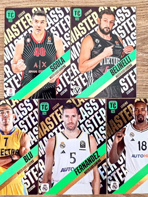 Panini Master Class Euroleague Card Bundle mint condition