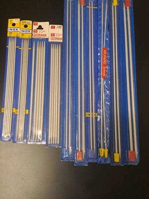 Vintage συλλογή βελόνων πλεξίματος Inox και Perlinox σαν καινούργιο