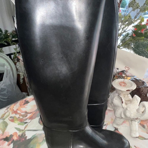 Galotses used, size 39, black, leather inside