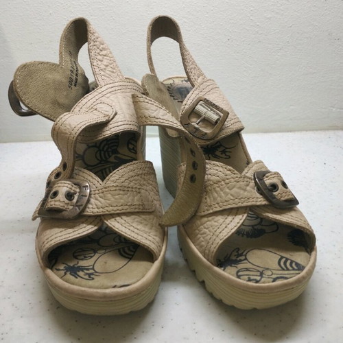 Fly London platforms like new, size 39, beige
