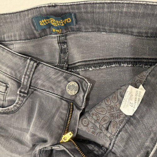 Attrattivo jeans W27 like new, grey, soft fabric
