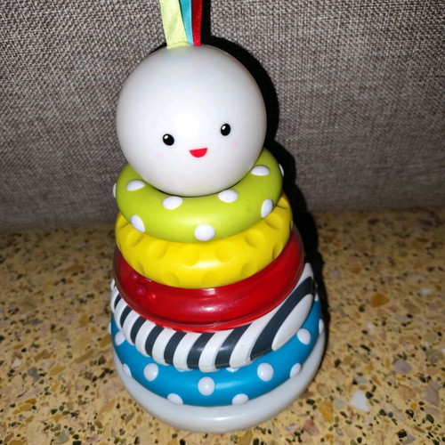 Little Senses stacking rings toy used, light-up baby toy