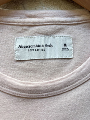 Abercrombie & Fitch Soft A&F μπλούζα ροζ, μέγεθος M, σαν καινούργιο