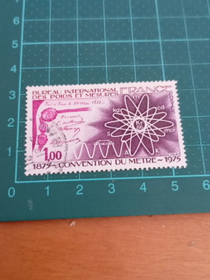 France Stamp 1975 100th Anniversary of the Metre Convention like new