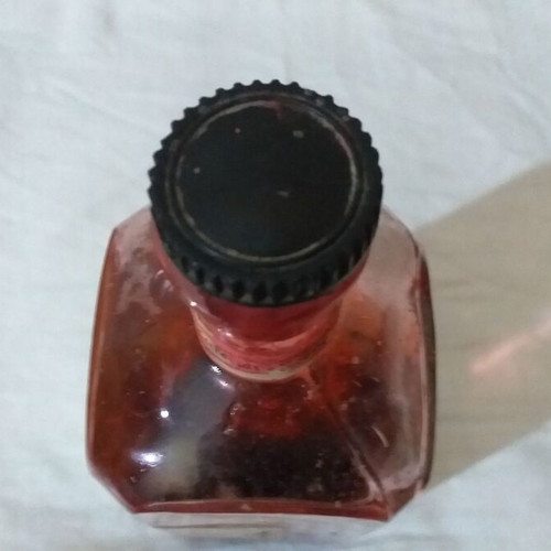 Pelikan ink bottle used, half liter, red
