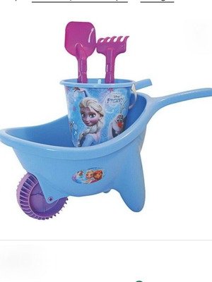 Frozen Elsa and Anna beach toys buckets like new