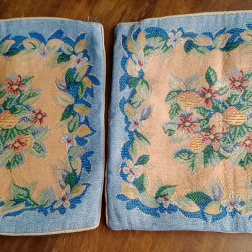 Decorative pillow covers used, set of 2, 40×40 cm