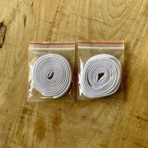 Shoelaces set of 2 white new
