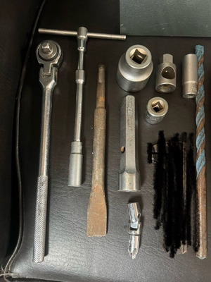 Toolbox with tools used, pack