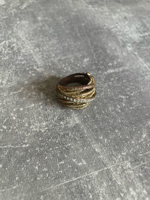 Copper ring used, silver color