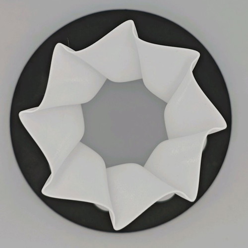 3D printed vase new, white, height 18cm