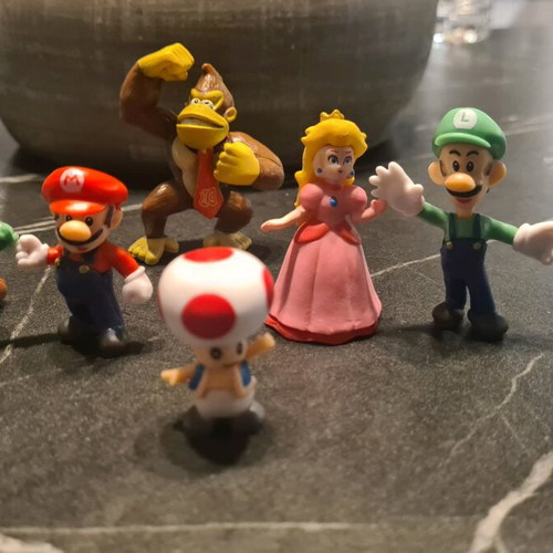 Super Mario figures vintage, set of 6, new