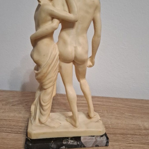 Decorative statue like new with carved details, table decor