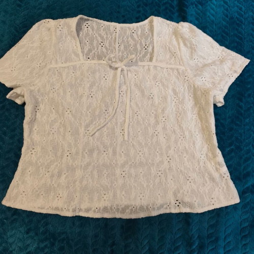 Kipour Style Top XXL like new, white, polyester