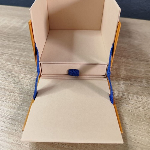 Louis Vuitton jewelry box with blue inner case used