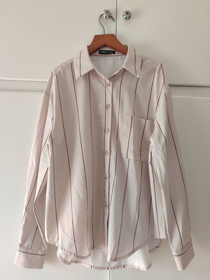 SheIn striped shirt, size Small, beige