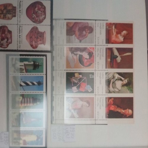 Stamps like new, 11 unsealed USA sets and various countries