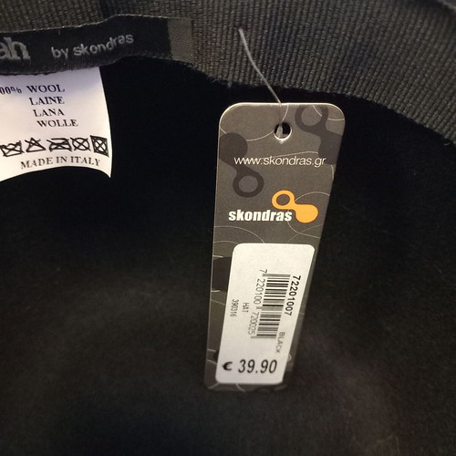 Fullah Sugah wool hat new, size L, black