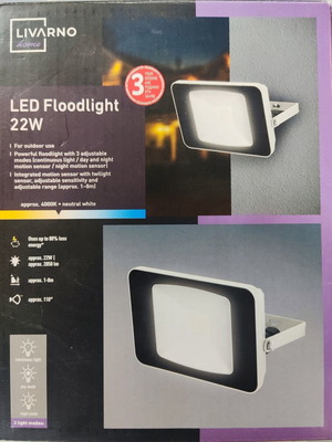 Outdoor floodlight from Lidl, new in box