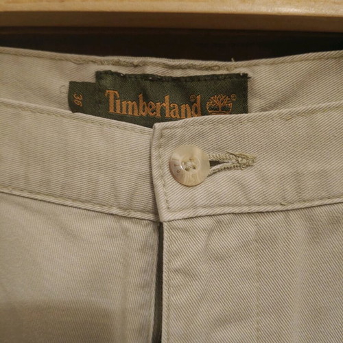 Timberland men's beige fabric pants straight fit like new