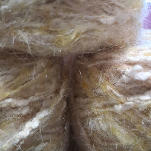 Knitting yarn like new, 500 g, 80% wool mohair cream beige