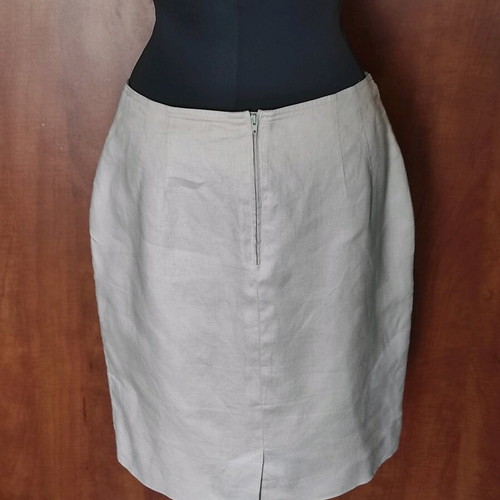 RIANI Luxury Linen Skirt like new, ecru/beige