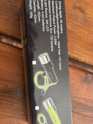 Underwater flashlight yellow new