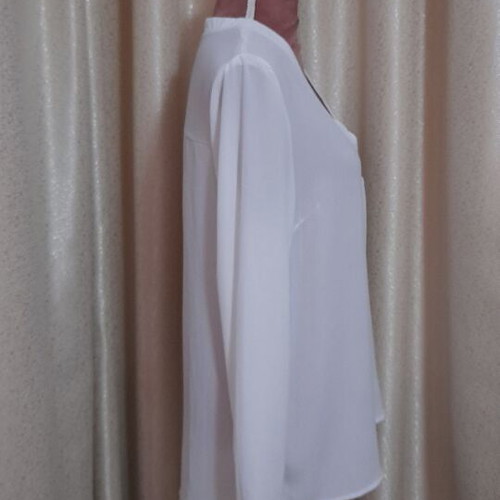 Janina white women's blouse, size 36 M