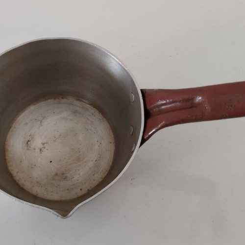 Vintage aluminum kitchenware set used, 2 pieces