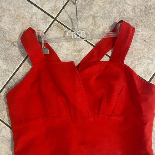 Attrattivo short top made of viscose and linen like new, size M