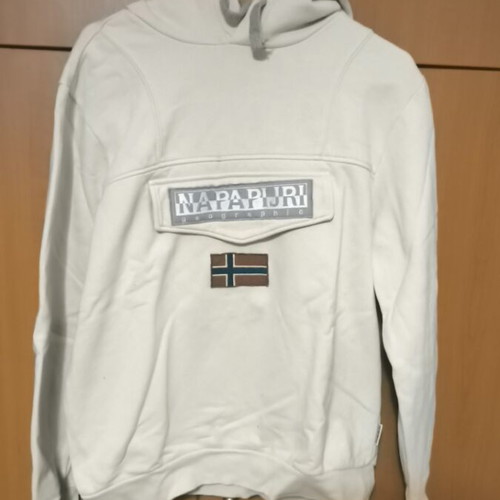 Napapijri sweatshirt used size large beige