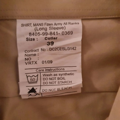 Military shirts pack of 2 like new, one short sleeve and one long sleeve
