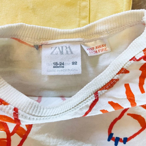 5 pcs. 1.5-2 years/92 t-shirts and shorts Zara