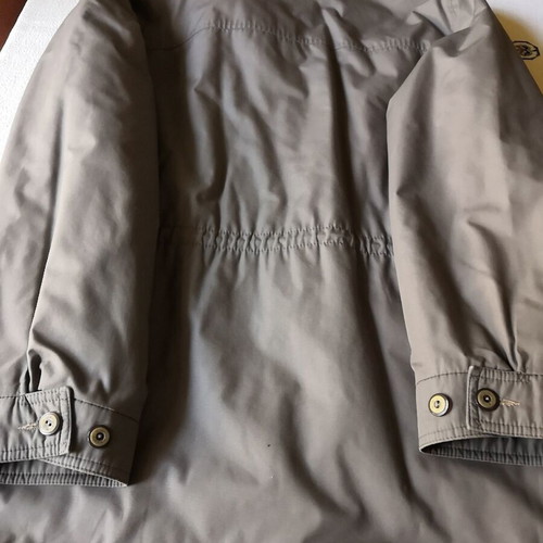 Marson Sportswear men's grey winter jacket with beige check lining, size 54
