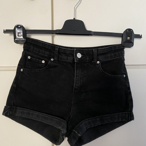 Bershka high waisted black shorts