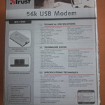 Trust USB External Modem 56K new