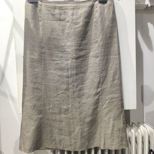 Linen cotton skirt like new, beige, sizes L-XL