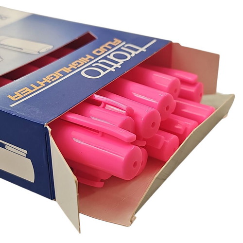 Pink highlighters new, pack of 12
