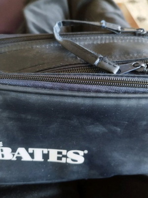 Bates black shoe dye set used, double