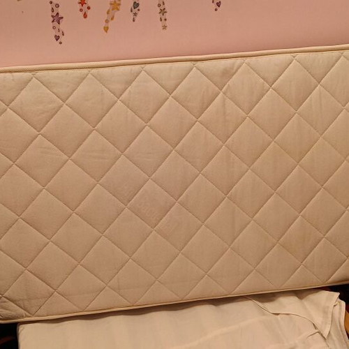 Baby mattress like new with spring and coir, includes Winnie bed and drawer