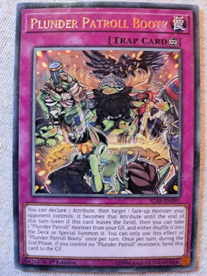 YUGIOH Plunder Patroll Booty IGAS-EN091 Rare Card 1st Edition new